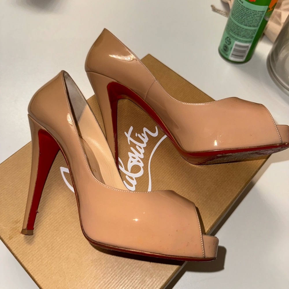 Christian Louboutin very prive 120 patent calf